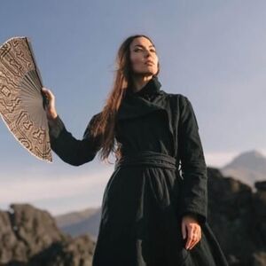 Aya Sacred Wear Nomad jacket in organic black linen